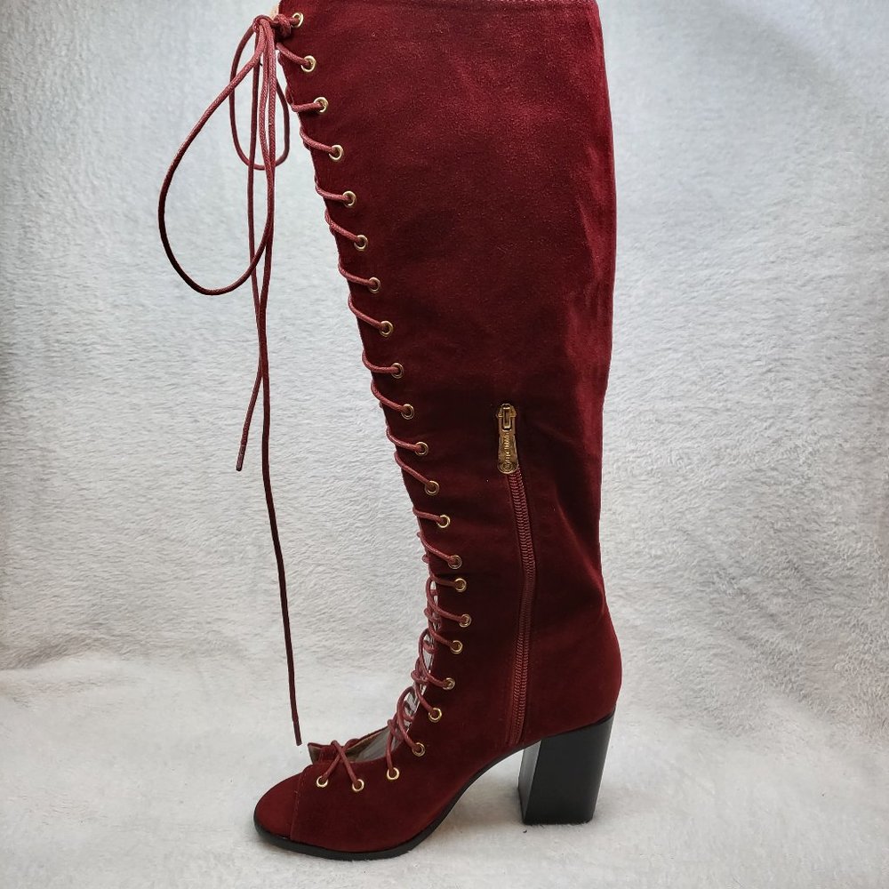 CAPE ROBBIN LACE UP BOOTS Size 6 - Picture 3 of 10